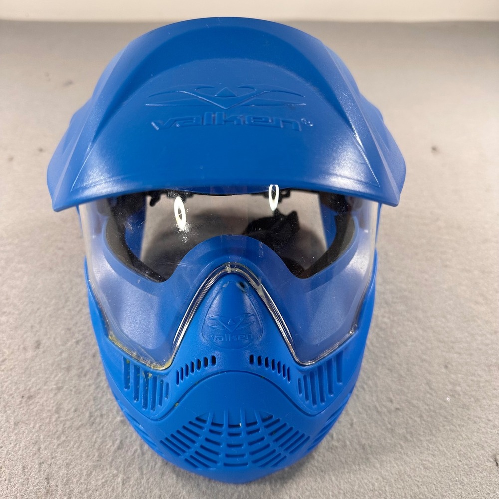 Valken MI-3 Paintball Mask Blue Full Face Protection Goggles with Visor